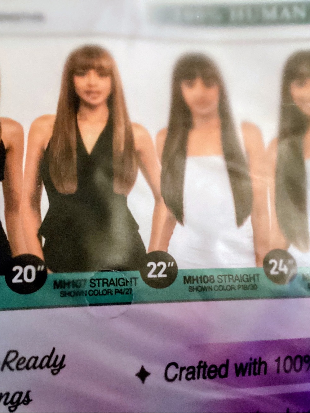 Straight Long Women's lace wig 100% human hair.